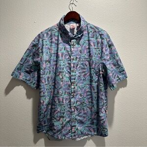 Quicksilver X Stranger Things - Men's Multicolor Patterned Shirt - Size Large!